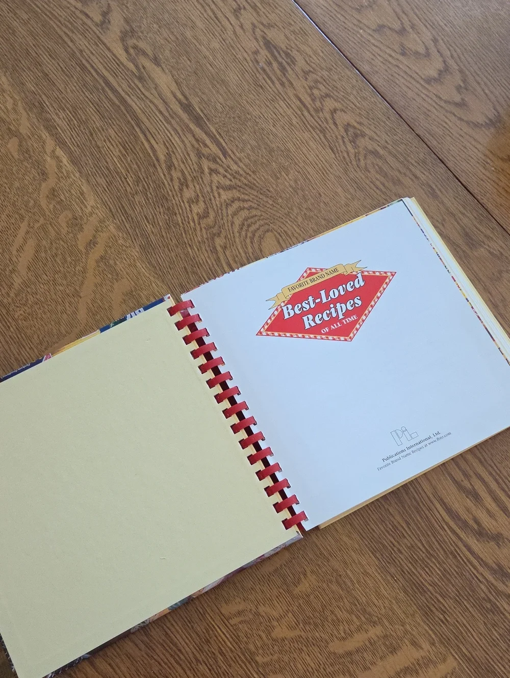 Favorite Brand Names Best-Loved Recipes Cookbook with Red Spiral